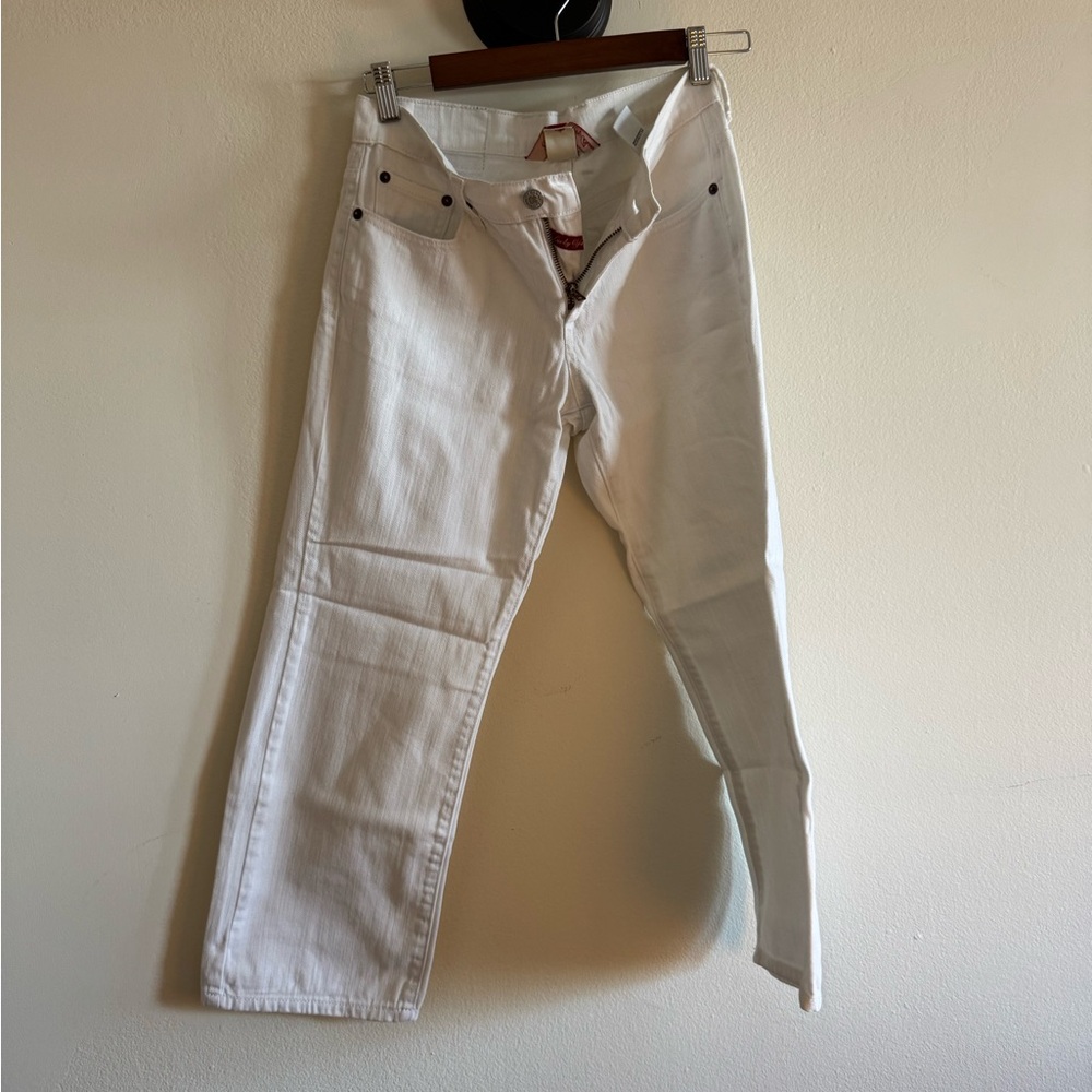 Lucky Brand Women's Straight Leg White Jeans